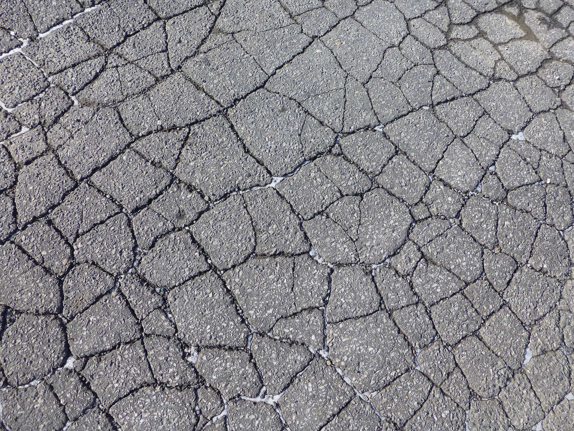 cracked asphalt