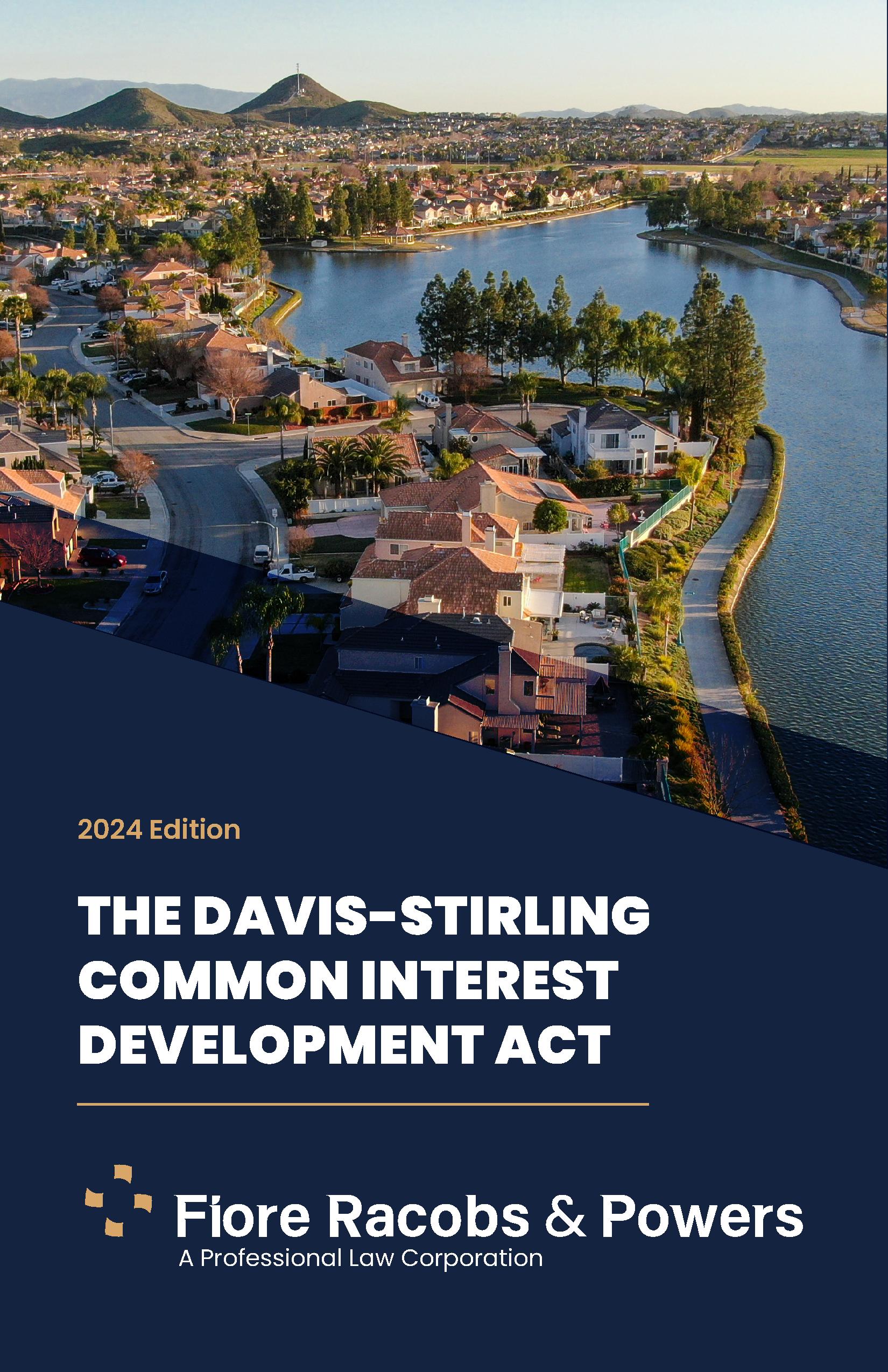 2024 Davis-Stirling Common Interest Development Act
