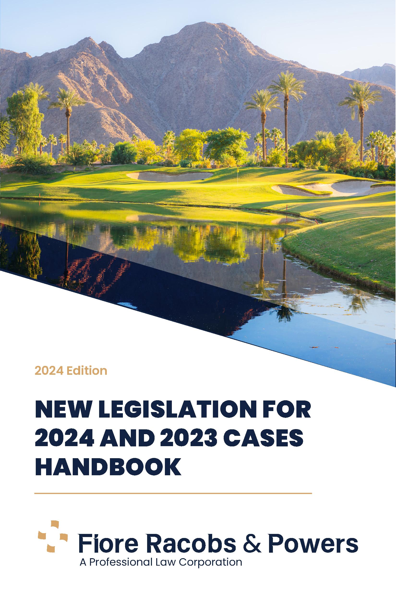 New Legislation for 2024 and 2023 Cases Handbook