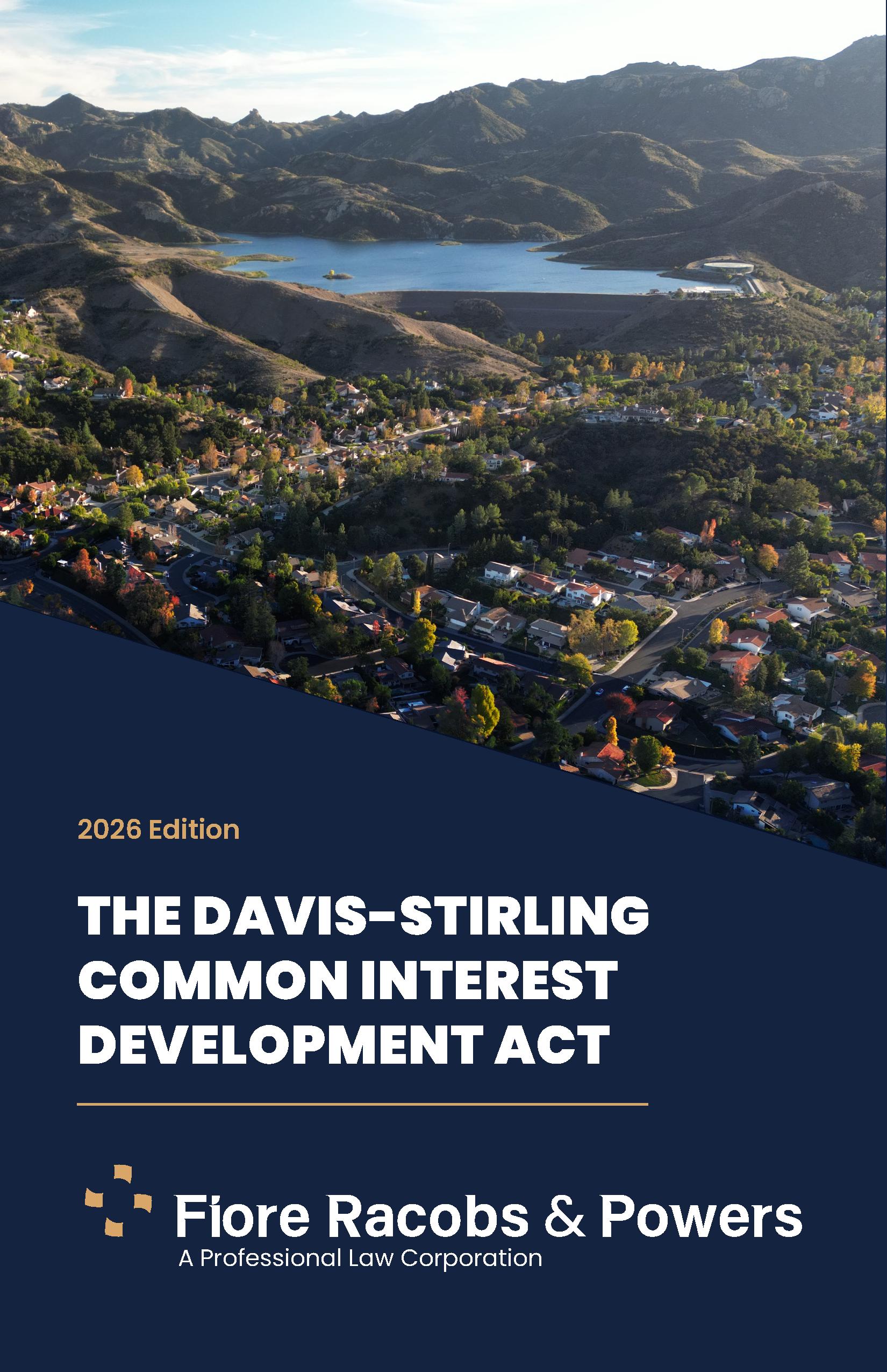 2026 Davis-Stirling Common Interest Development Act